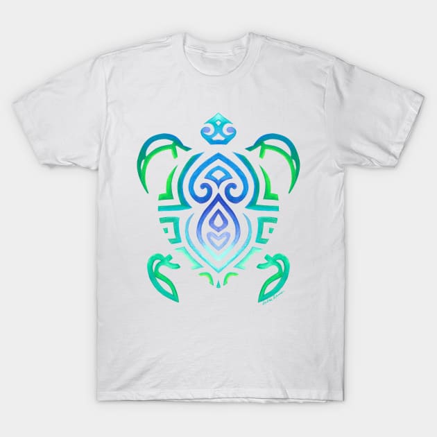 Tribal Turtle T-Shirt by artsytoocreations